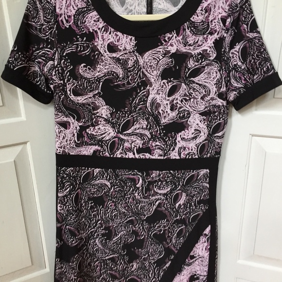 BGBGMaxAzria Purple & Black Paisley Dress - Picture 6 of 15